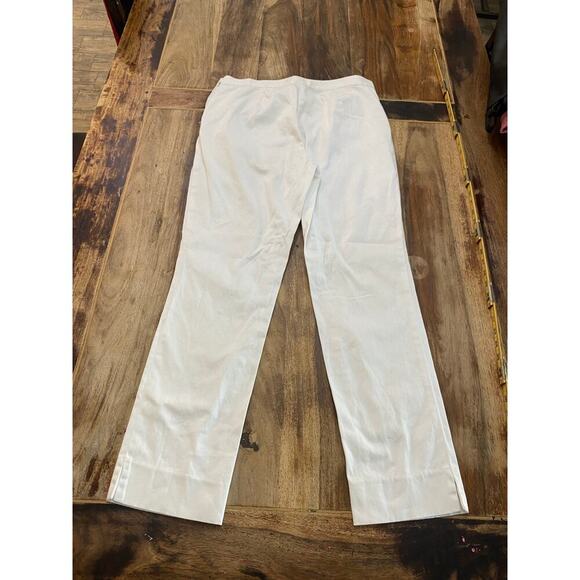 Lauren Ralph Lauren White Straight-Leg Casual Dress Pant Size 10 - Picture 1 of 5